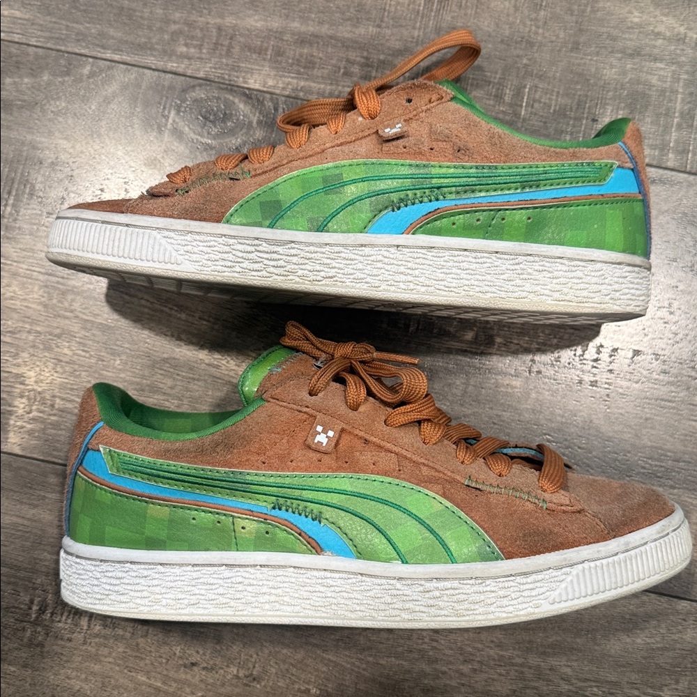 Puma Suede Minecraft bigger kids 4 youth shoes
